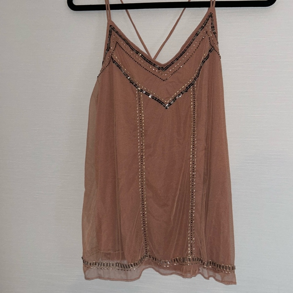 Beaded tank top